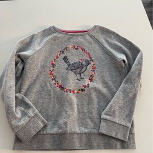 Mini Boden Gray and Red Sweatshirt